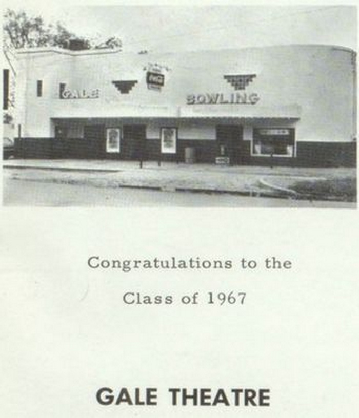 Galesburg Augusta High School - Rambler Yearbook 1967 Gale Theatre, Galesburg